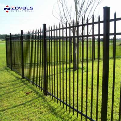 High quality fence panels aluminum waterproof welded powder coated black aluminum garden fences